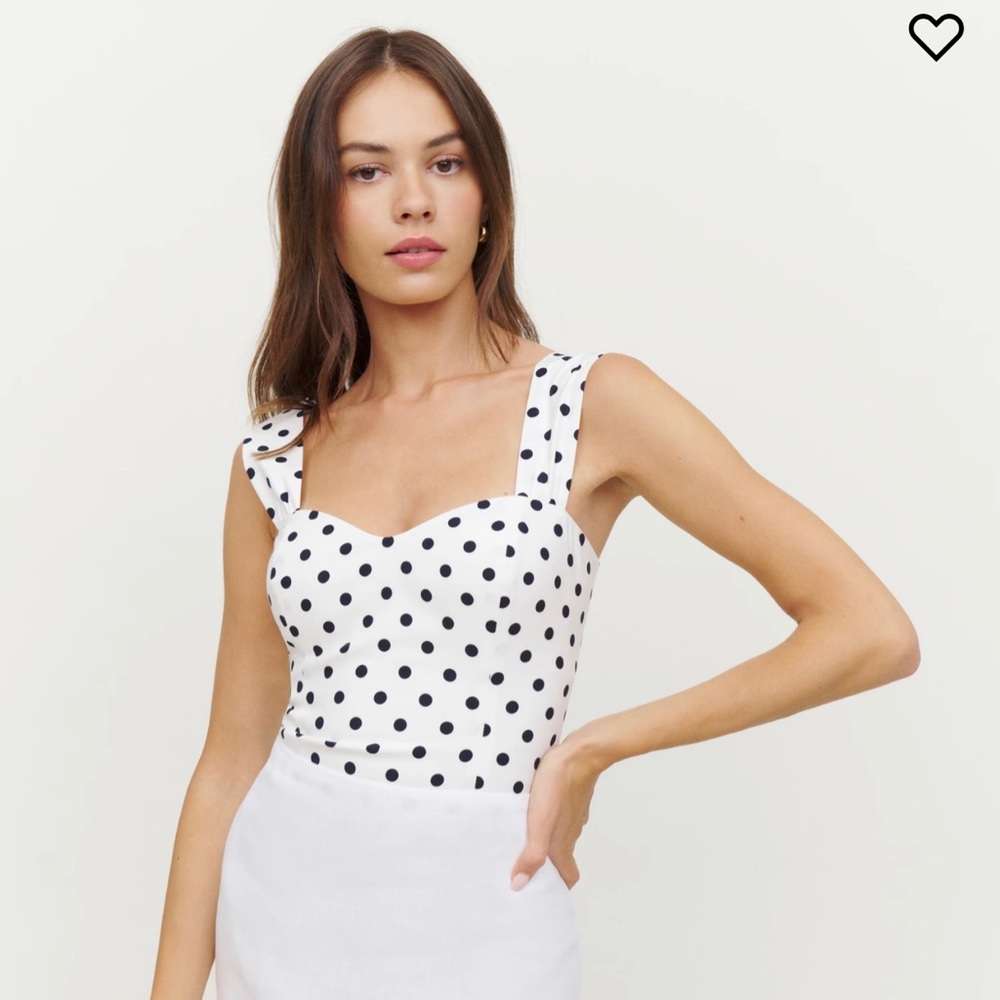 Reformation sleeveless Santana Blouse